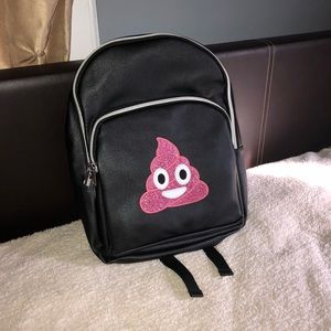 Pink poop Emoji backpack
